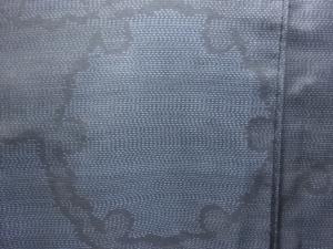 アンティーク　雪輪模様織り出し本場泥大島紬着物